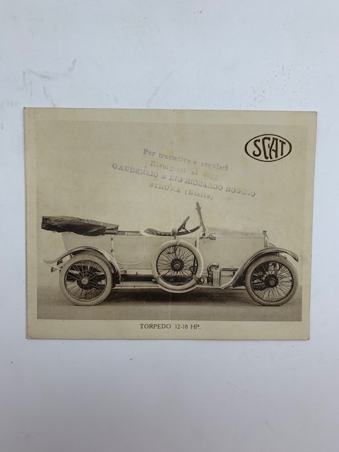 Scat (Società Ceirano automobili. Torino). Torpedo 12-18 HP